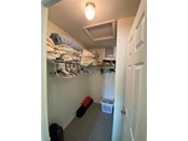 Master bedroom walk in closet. - Single Family Home for sale at 18506 Hottelet Cir, Port Charlotte, FL 33948 - MLS Number is C7452138